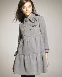 Juicy Couture Wool Tiered Coat