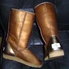 ugg classic tall gold metallic bronze boot