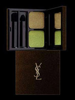 YSL тени Ombres Vibration Duo зелёные