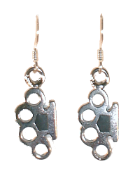 Brass Knuckle Earrings