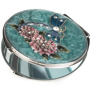 Round Dragonfly Compact Mirror