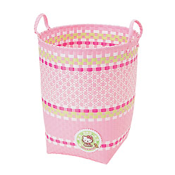 Hello Kitty Plastic Woven Hamper: Leaf