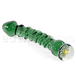 Green glass dildo!