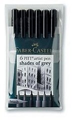 6 PITT ARTIST PEN/SHADES OF GREY