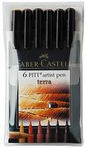 Pitt Wallet Pen Set 6/TERRA