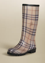 BURBERRY CHECK WELLINGTON BOOTS