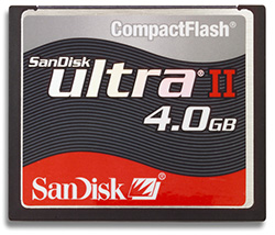 карта памяти Compact Flash на 4Gb