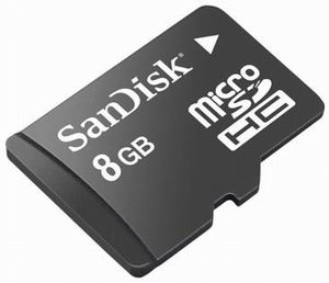 MicroSDHC Card 8 Gb