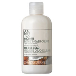 coconut shower gel bodyshop