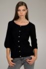 Black Smock Sweater Cardigan