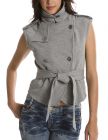 Trench Style Knit Vest