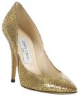 gold metallic python 'Sweden' pumps