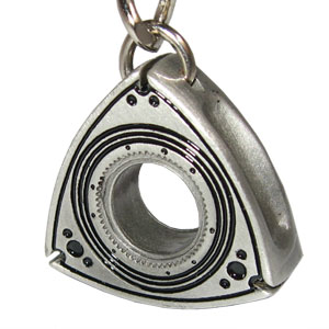 Rotor Keychain - Satin Silver