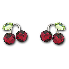 Swarowski серьги-вишенки Fruity Cherry Pierced Earrings