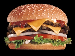 Carl`s Jr. burger