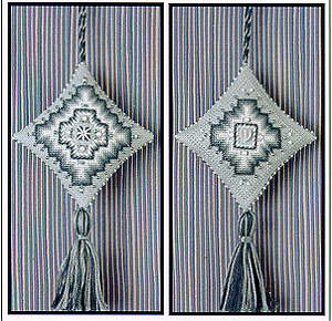 Blue Bargello Fob