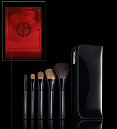 Armani holiday travel brush gift set