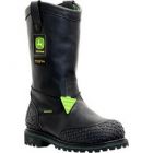 John Deere Boots 12" Insulated Waterproof Safety Toe Wellington (Men's) - Black