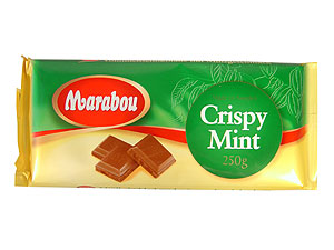 Шоколадка Marabou, мятная