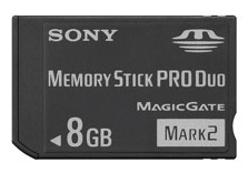 Настоящая непаленая 8Гб Memory Stick Pro Duo от Sony