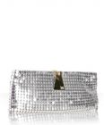 silver mesh 'Allison' clutch