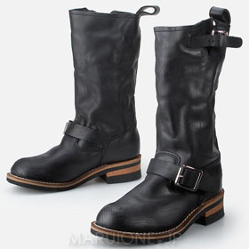 YOSUKE Engineer Boots (Black)