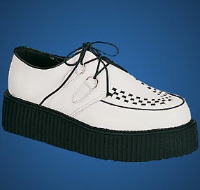 белые ботинки Creepers