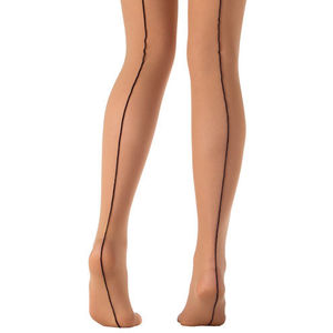 seamed tights (black)