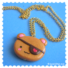 Bear pirate necklace