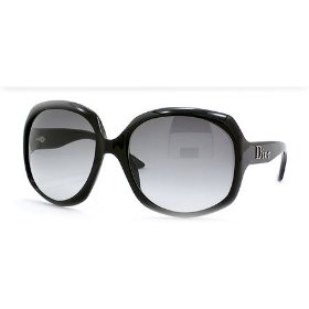 Authentic CHRISTIAN DIOR GLOSSY 1 Sunglasses Sun Glasses Shiny Black Frame