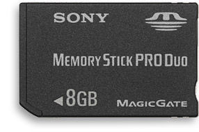 Карта памяти Sony - Memory Stick PRO Duo 8Gb