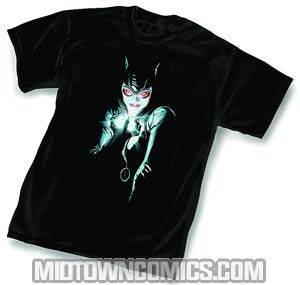 Catwoman Faces Of Evil Black T-Shirt Medium