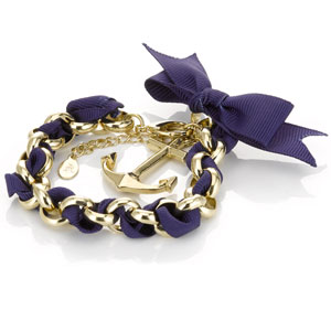 Chunky Anchor Ribbon Bracelet