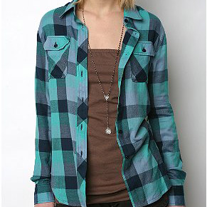 Green check shirt