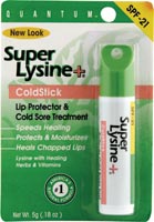 Quantum Super Lysine & Cold Stick Tube Lip Protector & Cold Sore Treatment