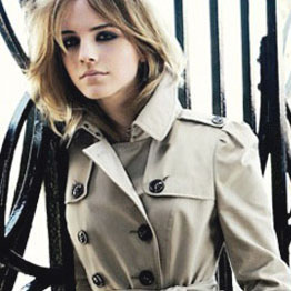 Beige trench coat