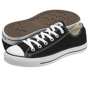 Low Top Black Leather Converse