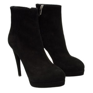 Suede or leather ankle boots