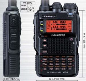 Портативная многодиапазонная радиостанция Yaesu VX-8R