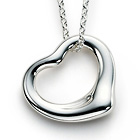 tiffany open heart pendant