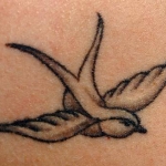 Swallow tattoo