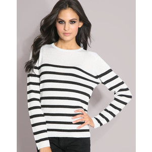 sailor stripe long sleeve pullover