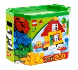 LEGO duplo  Гигантская коробка 200 кубиков