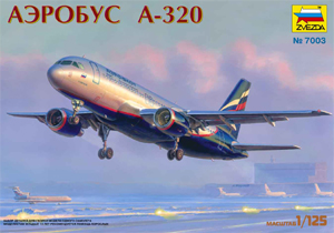 Сборная модель A-320 фирмы Звезда.