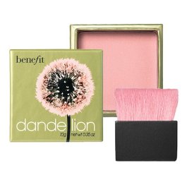 Pink perk-me-up face powder in dandelion