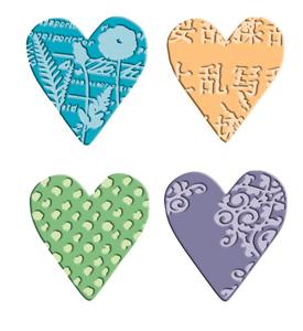 Cuttlebug Die and Embossing Textile Hearts