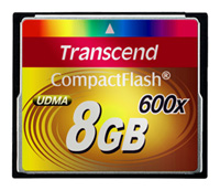 Compact Flash 8Gb Transcend x600 (TS8GCF600)