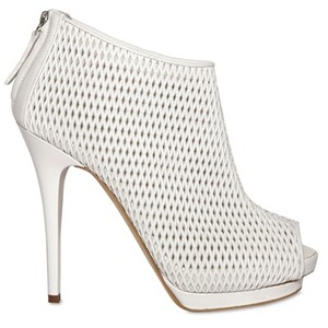 GIUSEPPE ZANOTTI - LASERCUT LOW PEEP TOE BOOTS