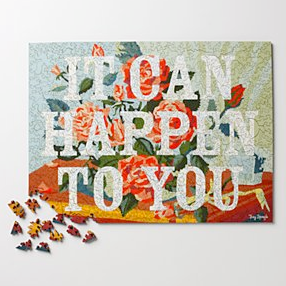 "it can happen to you" wooden puzzle