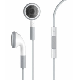 Наушники с пультом управления и микрофоном Apple Earphones White